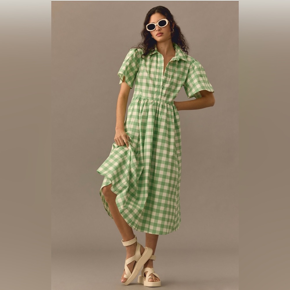 Anthropologie Porridge Plaid dress size small NWT